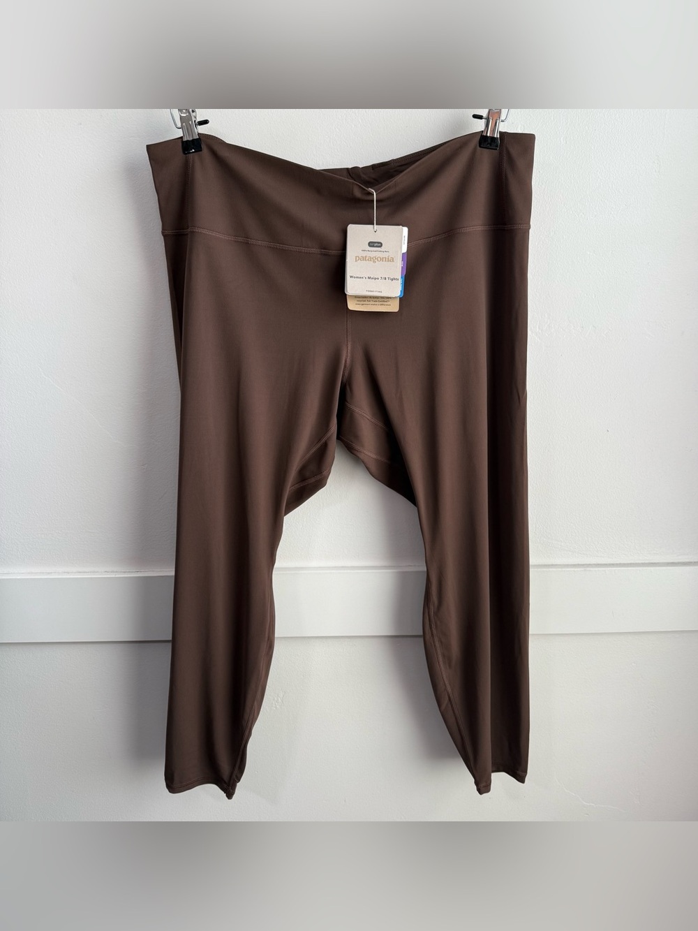 NWT PATAGONIA Cone Brown Maipo 7/8 Tights - Picture 2 of 10